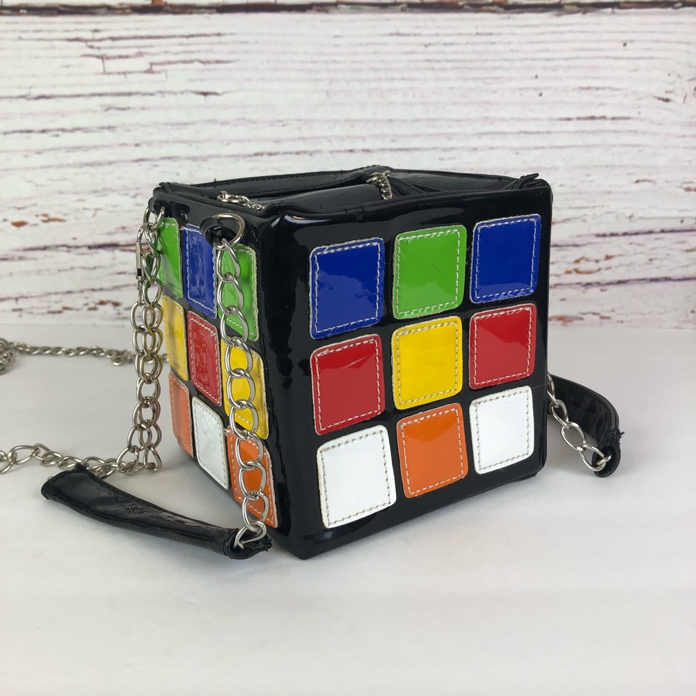 Rubik’s Cube Square Crossbody Bag Handbag 5”x5”